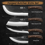 4-Piece Butcher Knife Set