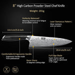 8-Piece Knife Set with Magnetic Block