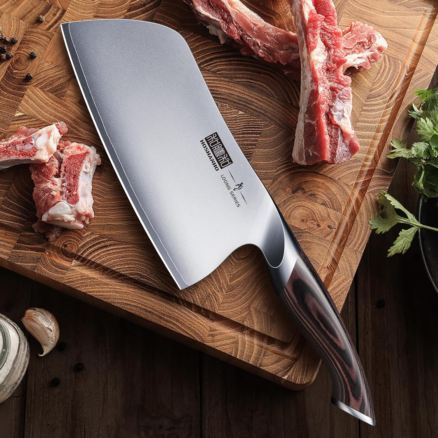 7" High Carbon Butcher Cleaver Knife