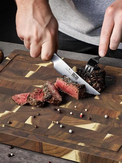 Chef Slicing Brisket