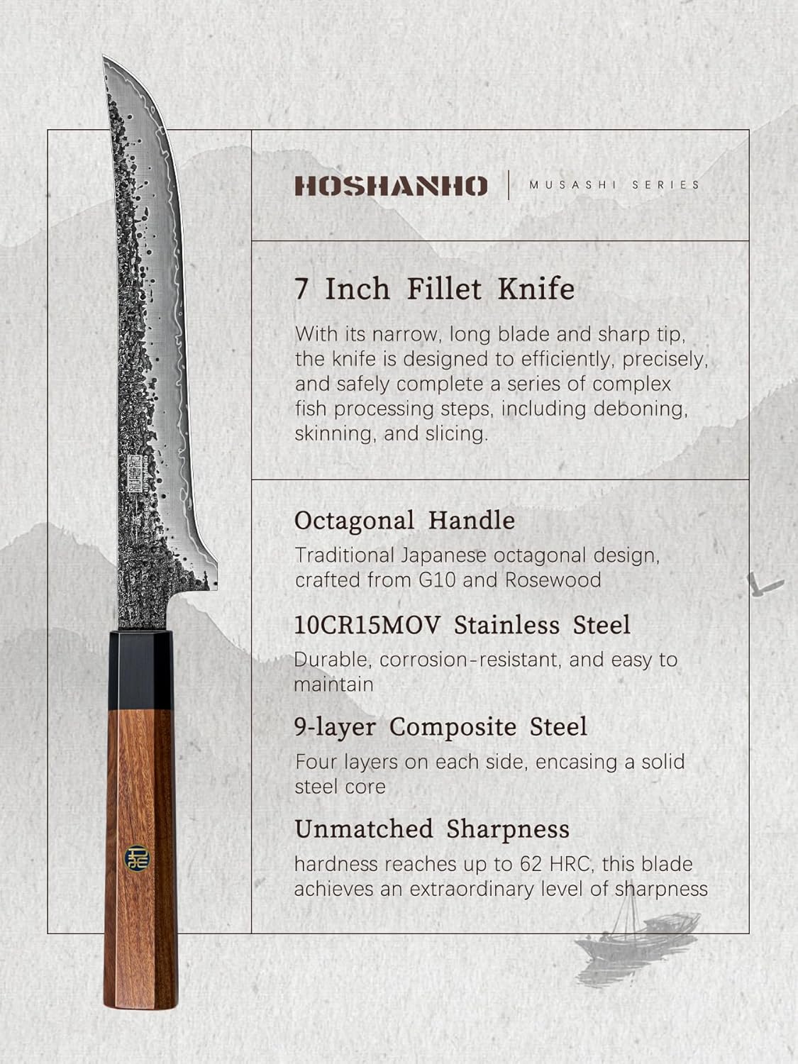 7" Boning & Fillet Knife