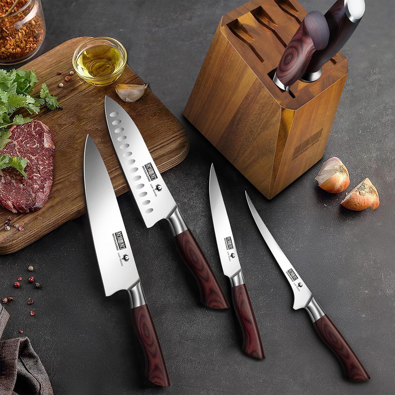 7-Piece Knife Set with Block