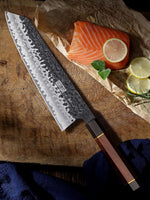 Couteau de chef japonais Kiritsuke 9" – Forgé à la main