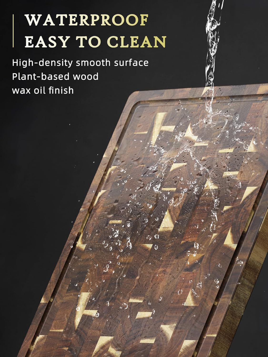 3-Piece Acacia Wood Cutting Board Set