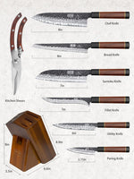 8-Piece Knife Set with Block