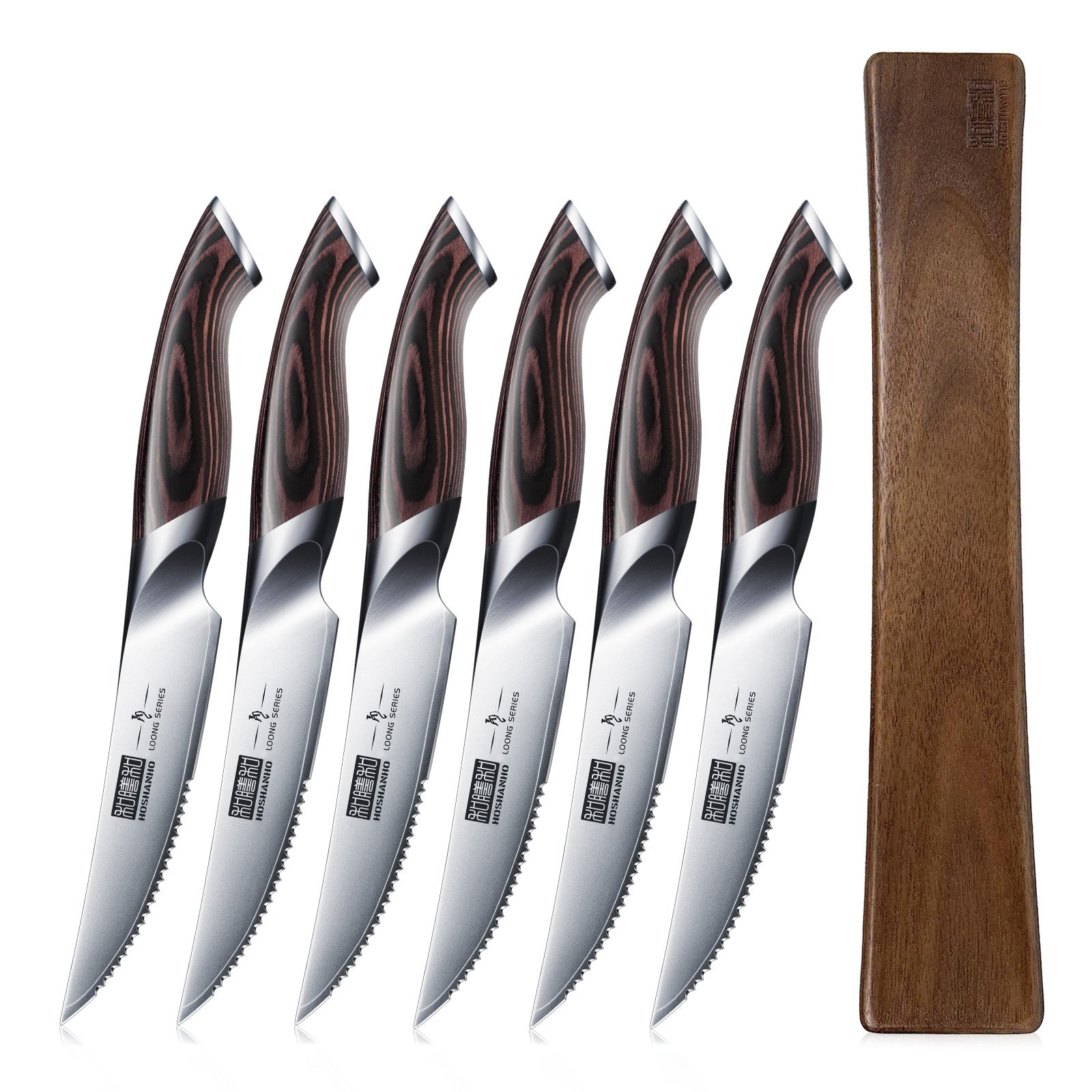 7-Piece Steak Knife Set with 40cm Magnetic Strip