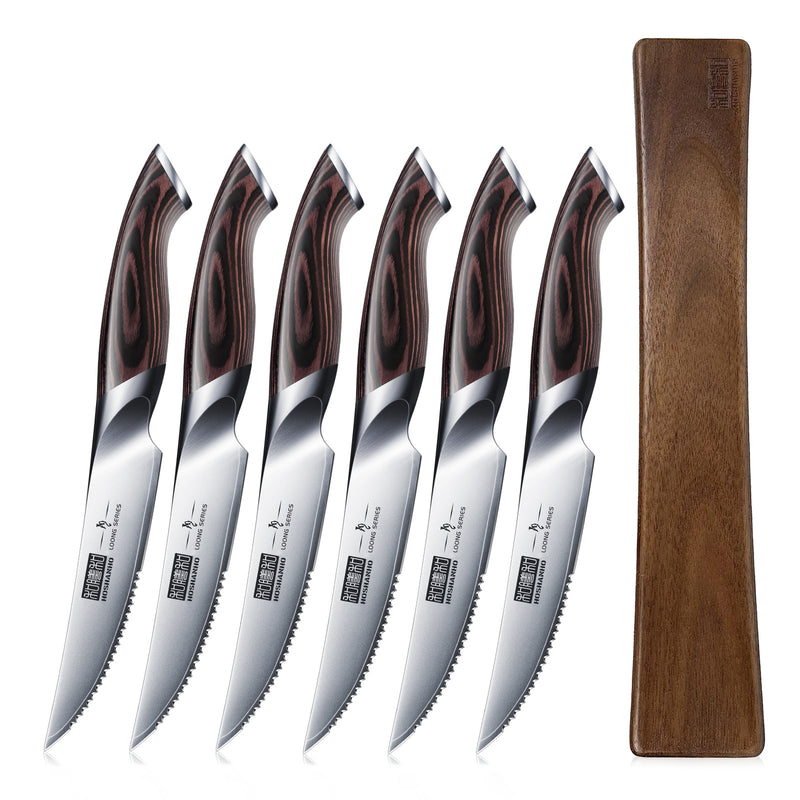 7-Piece Steak Knife Set with 40cm Magnetic Strip