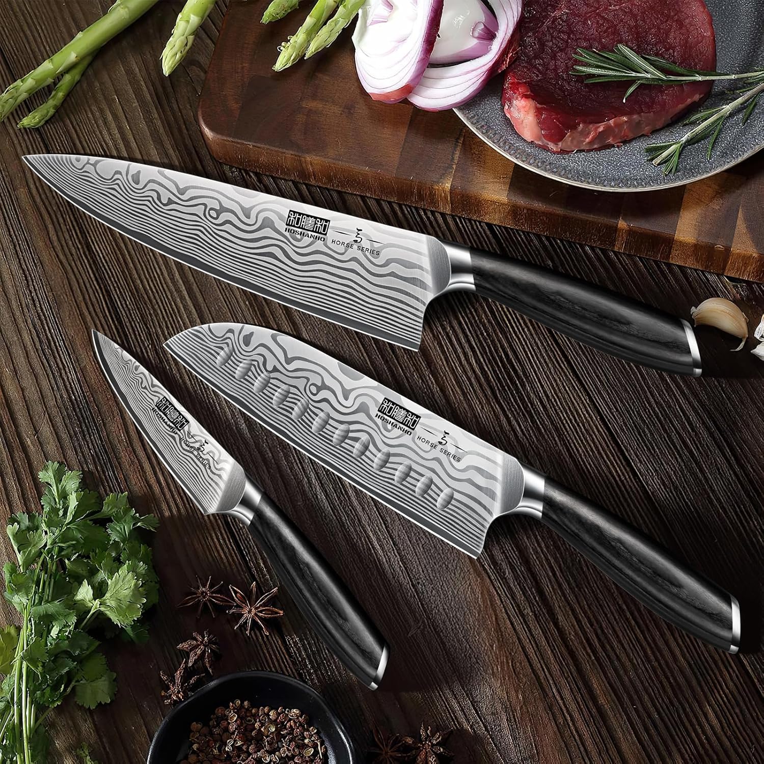 3-Piece Kitchen Knife Set