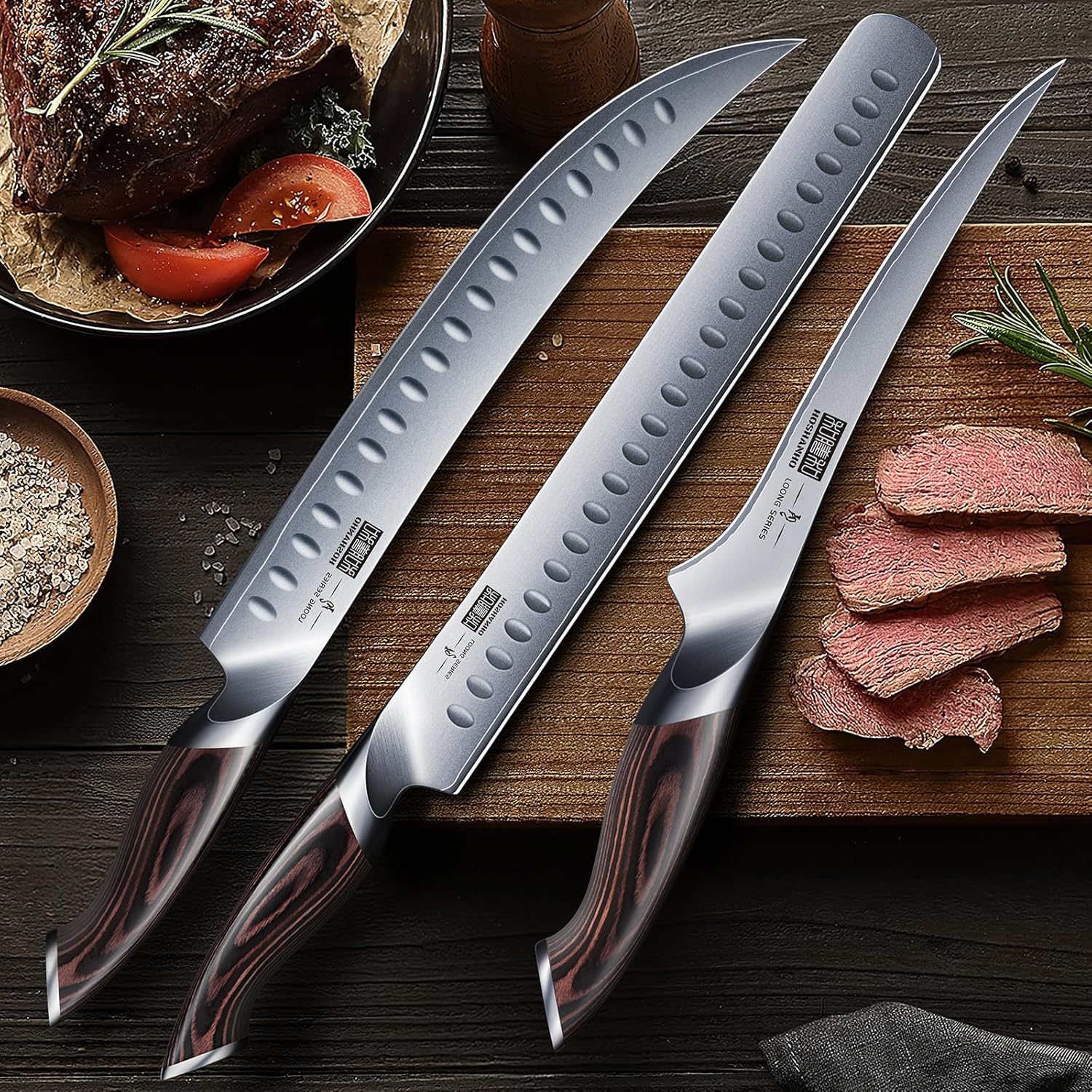 3PCS Japanese High Carbon Carving Knife Set