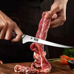 7-Inch Fillet Knife – High Carbon Stainless Steel Japanese Boning Knife with Wood Handle