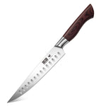 8" Carving Knife-High Carbon Stainless Steel Meat Knife with Ergonomic Wood Handle