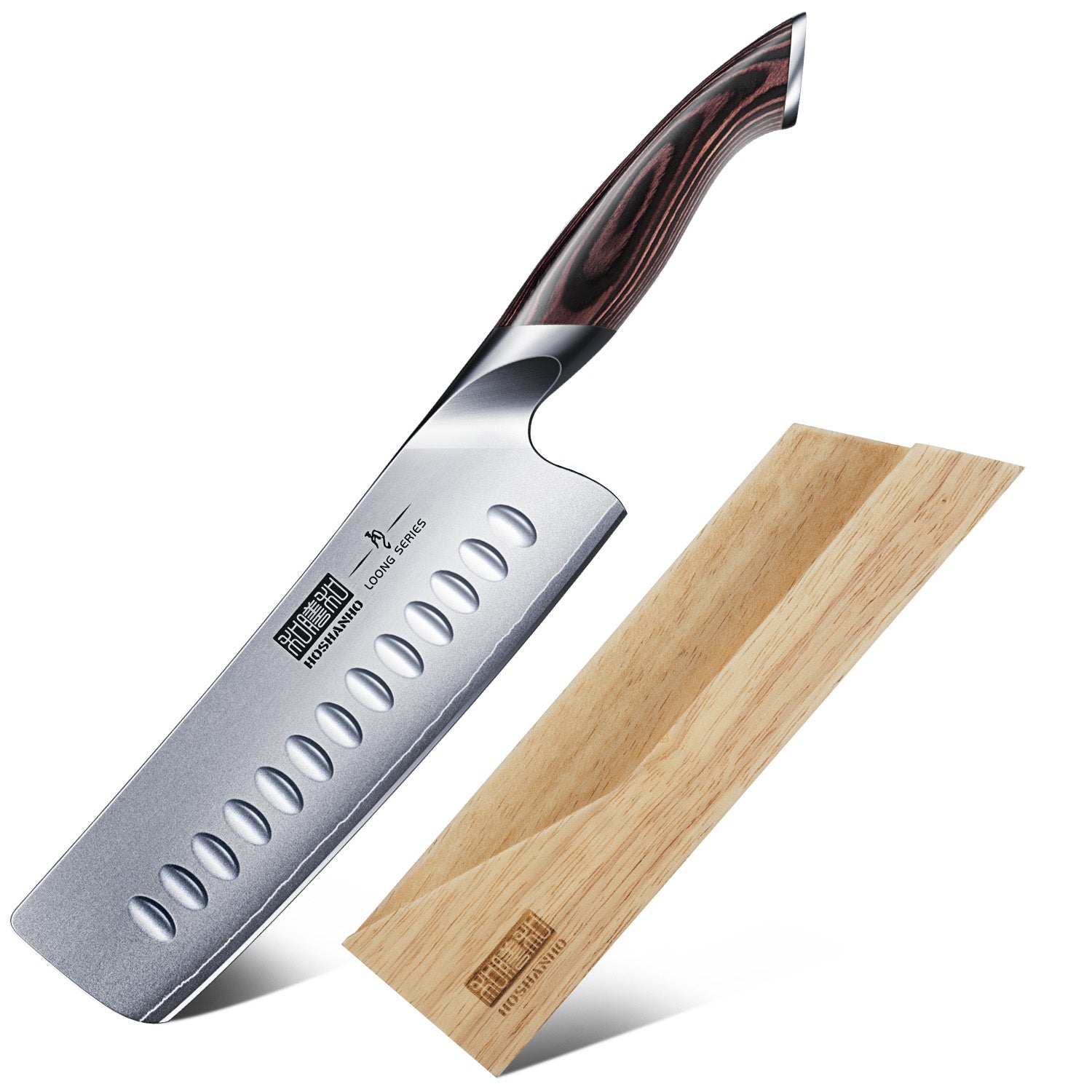 7" Japanese Nakiri Knife with Sheath