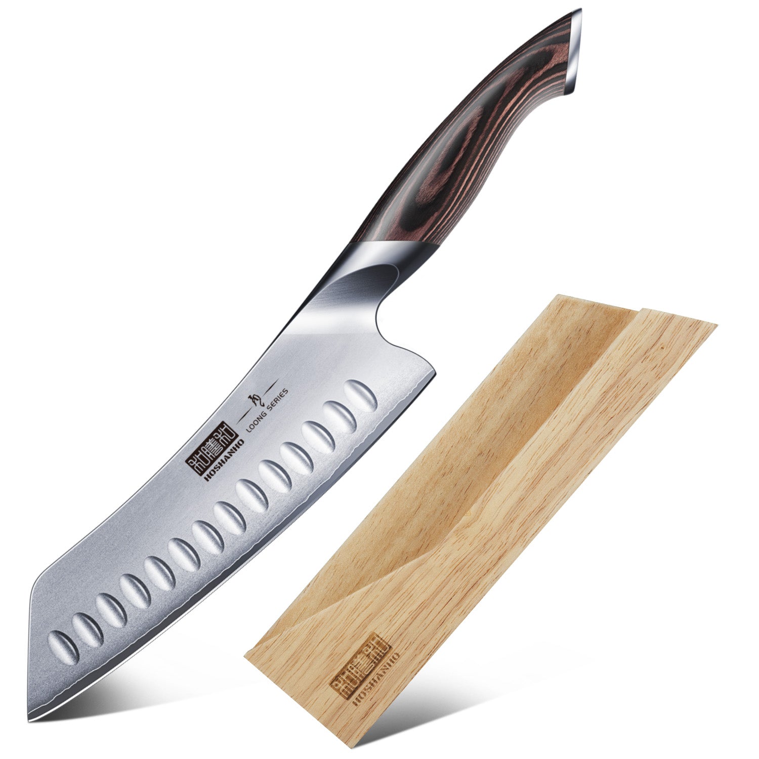 7" Japanese Santoku Knife with Sheath