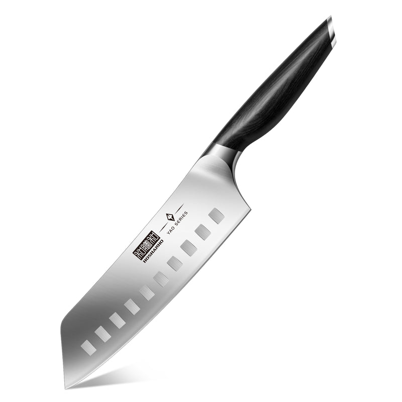 7" Santoku Knife with Natural Wood Handle