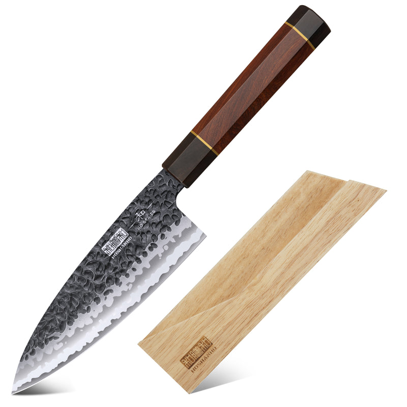 Couteau Deba VG-10 de 6 pouces avec étui
