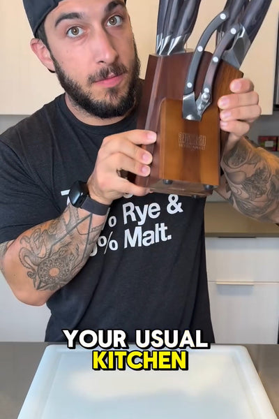 Chef Slicing Brisket